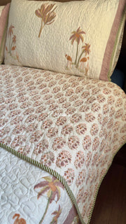 aenak-dusty-palm-handblock-printed-reversible-quilted-bedcover-set