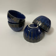 Deep Blue Snack Ceramic Bowls