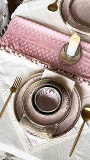 The Roseate Ceramic Dinnerware Set For 4