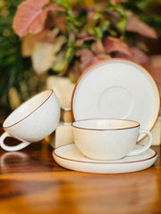 The Marbella Cappucino Cup Saucer Set Ceramic Kitchenware