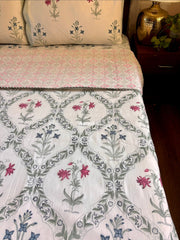 aenak-pink-blue-floral-jaal-handblock-mulmul-cotton-reversible-dohar