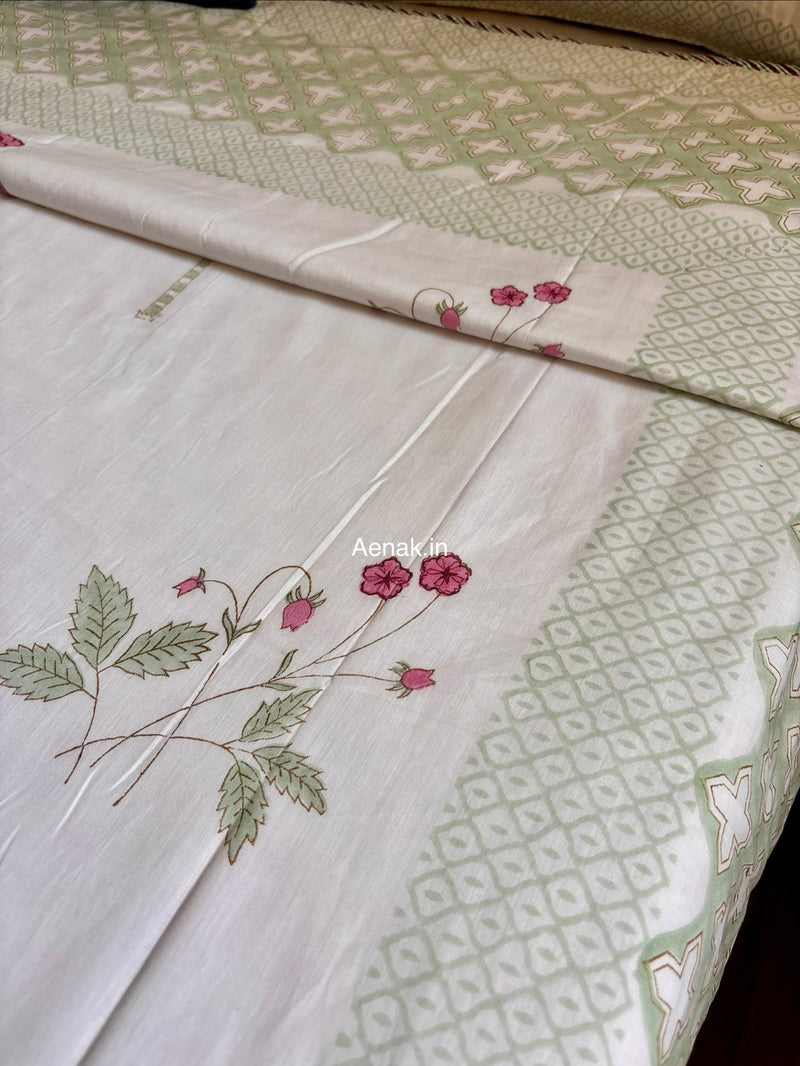 aenak-pink-blue-palm-handblock-bedsheet-dohar-combo-set