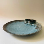 The Azure Ceramic Serving Platter