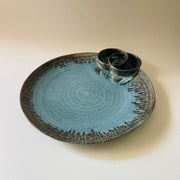 The Azure Ceramic Serving Platter