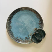 The Azure Ceramic Serving Platter