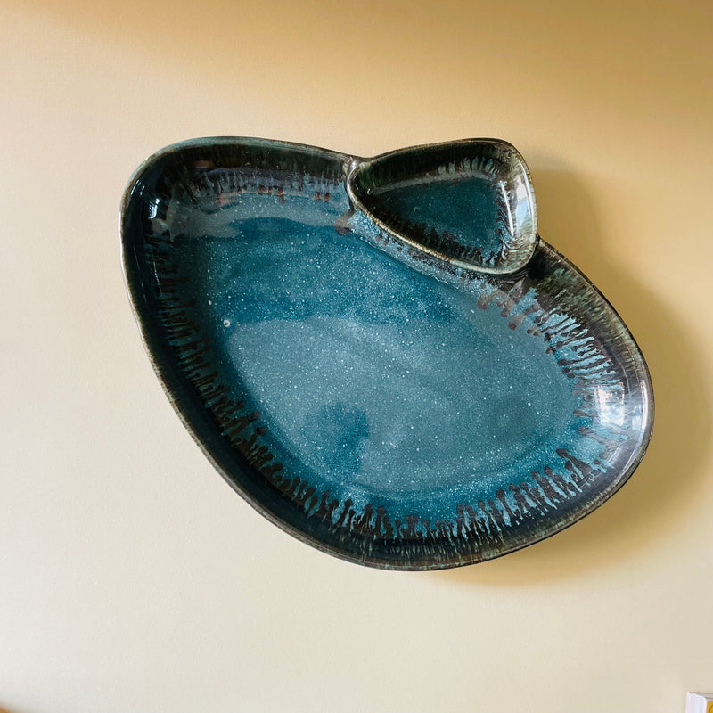 Ocean Mist Ceramic Serving Platter