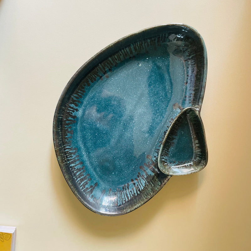 Ocean Mist Ceramic Serving Platter