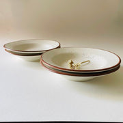 Petite Crema Pasta Plate 7 Inches Pack Of 4