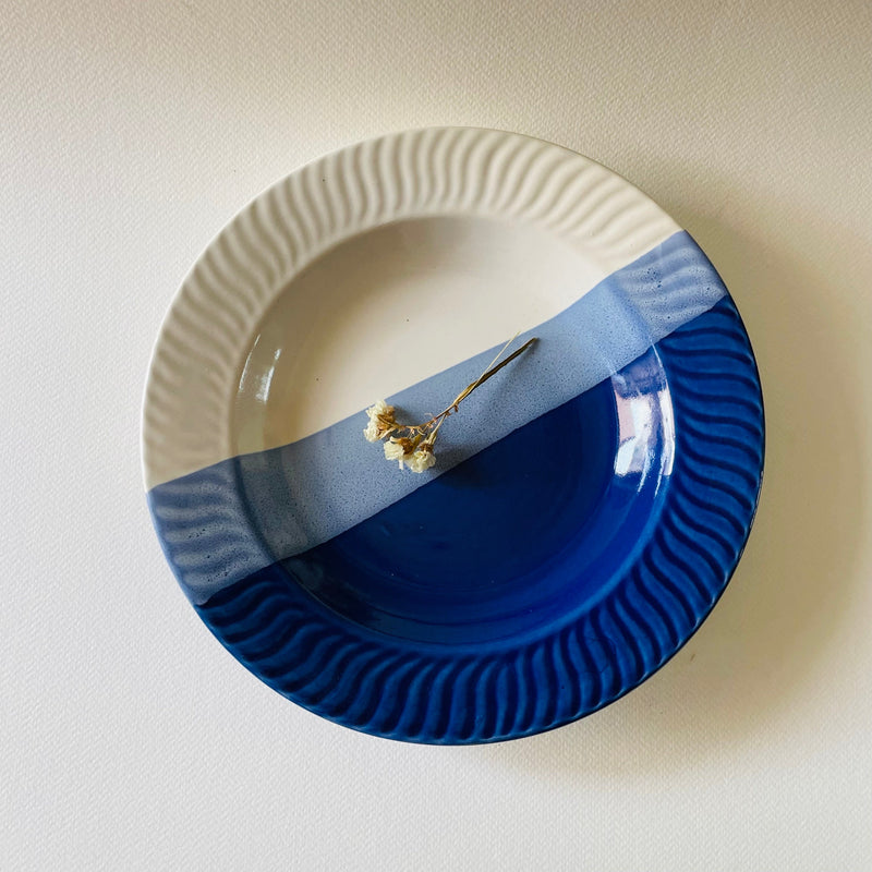 Elegante Bluebird Pasta Ceramic Serving Plattere