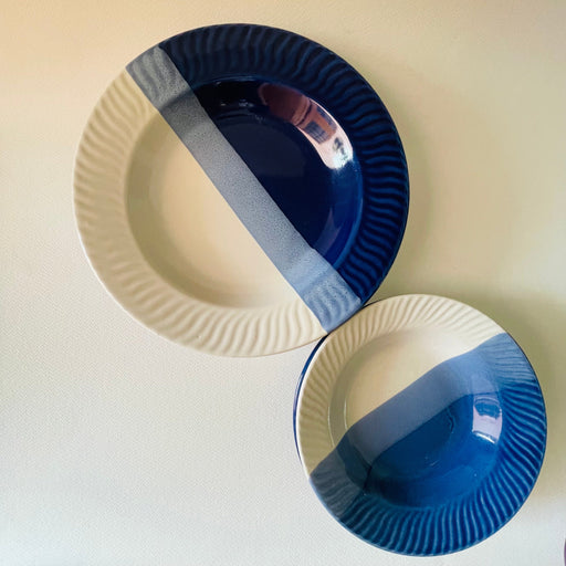 The Elengate Bluebird Junior Senior Pasta Plates Set Of 4