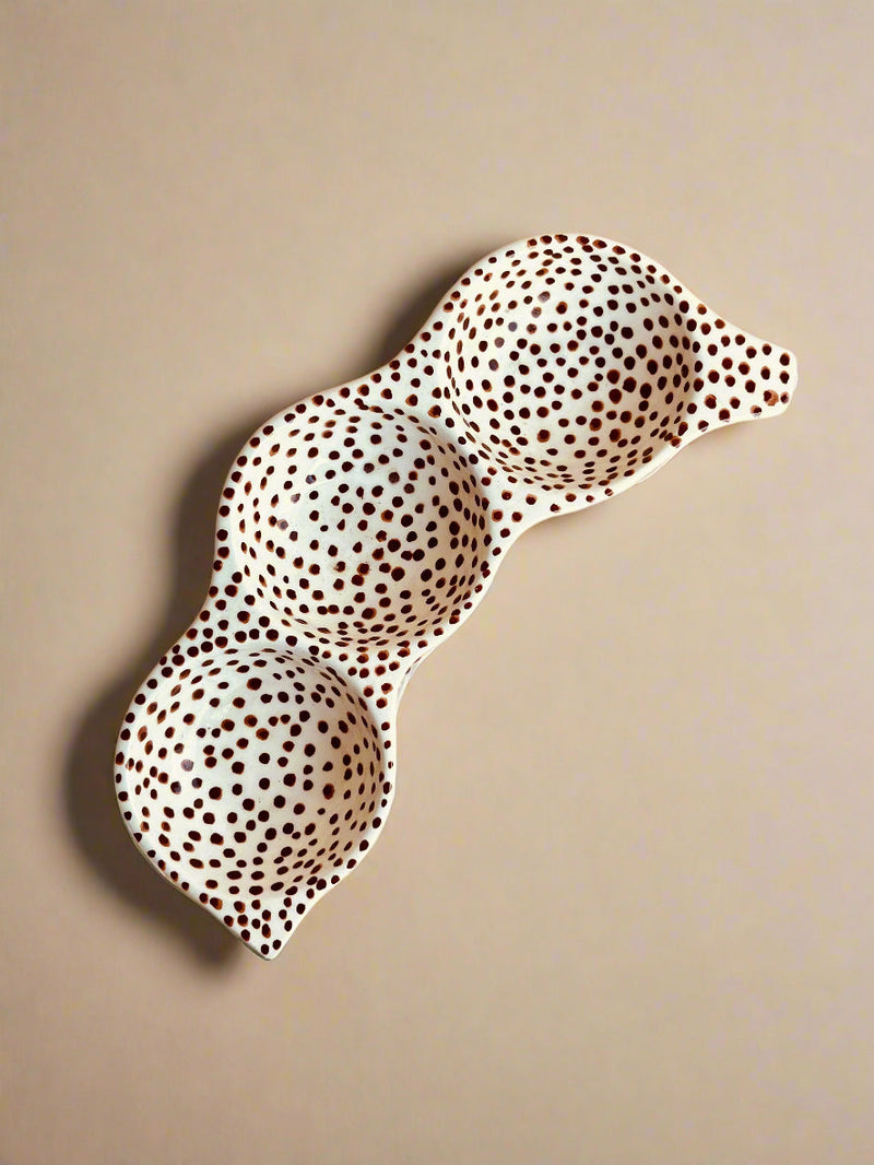 Nurture India Tamarind Ceramic Dip Platter