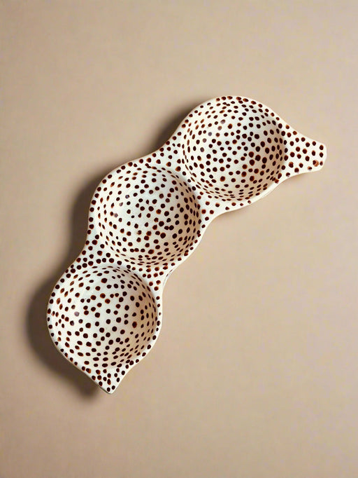 Nurture India Tamarind Ceramic Dip Platter