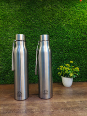 Stainless Steel Single-Walled Water Bottle with a String – Water Bottle