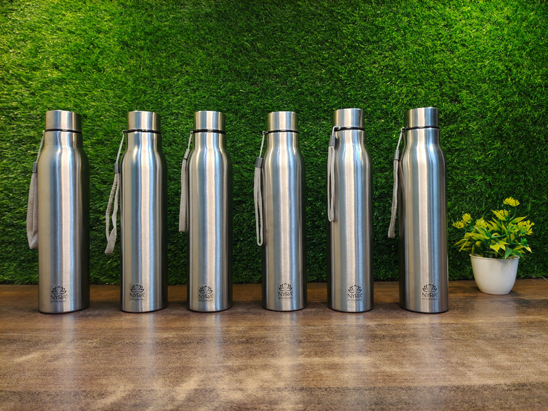 Stainless Steel Single-Walled Water Bottle with a String – Water Bottle