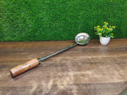 Stainless Steel Ladle/Golchi/Chamcha with Wooden Handle – Serving Ladle