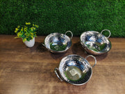 Stainless Steel Mini Serving Kadhai Set – Cooking Wok