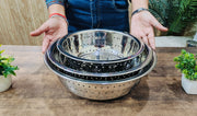 Stainless Steel Rice, Fruits & Vegetables Basin Strainer/Colander – Kitchen Utensil