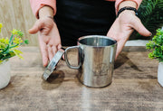 Stainless Steel Insulated Coffee Mug with Lid – Kitchen Utensil