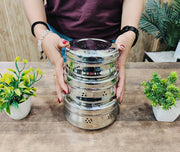 Stainless Steel Multipurpose Storage Container with Air Ventilation Holes