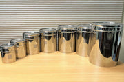 Stainless Steel Multipurpose Kitchen Storage Container/Canister with See-Through Lid