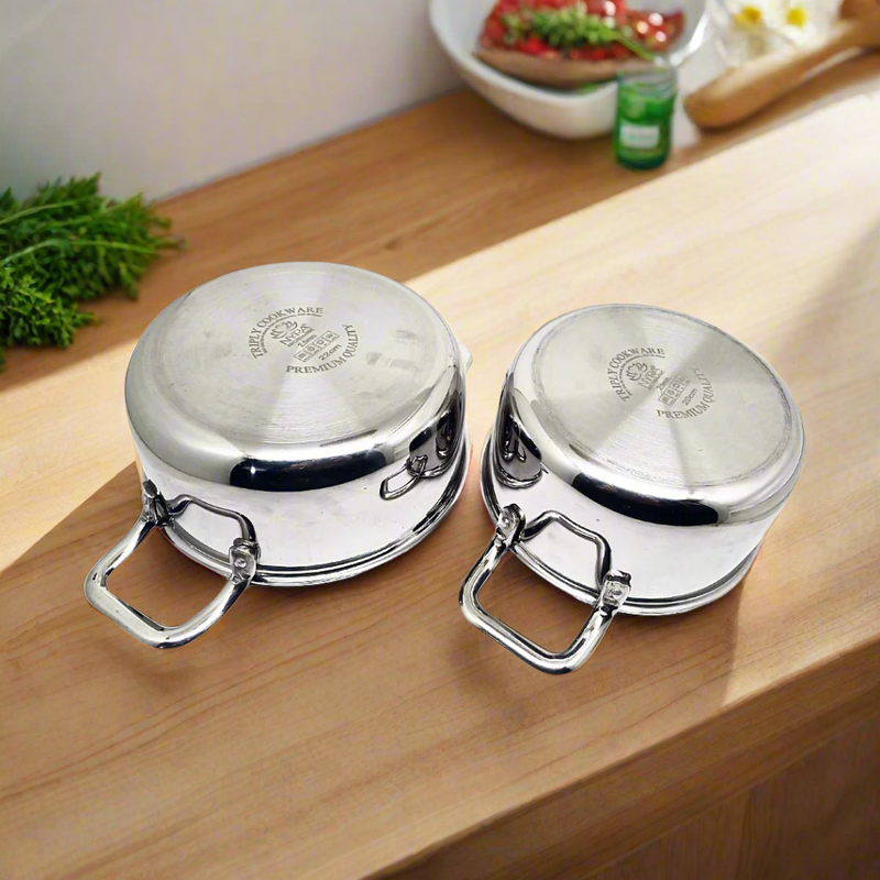 Triply Stainless Steel Saucepot Set with Lid – Lid