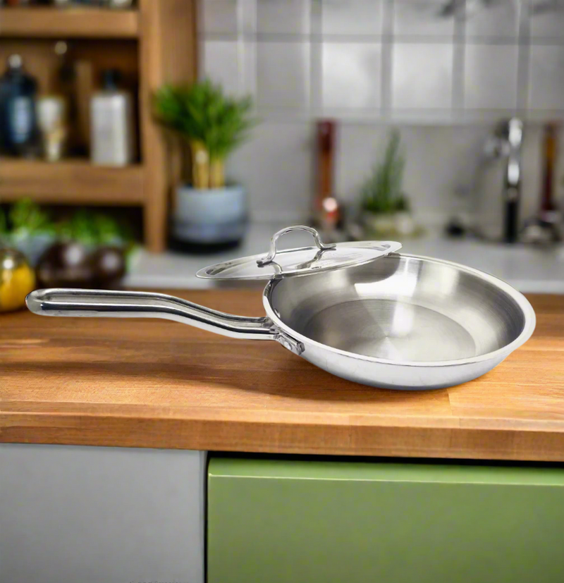 Triply Stainless Steel Frypan – Kitchen Utensil