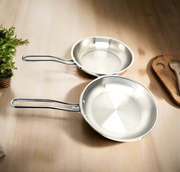 Triply Stainless Steel Frypan – Kitchen Utensil