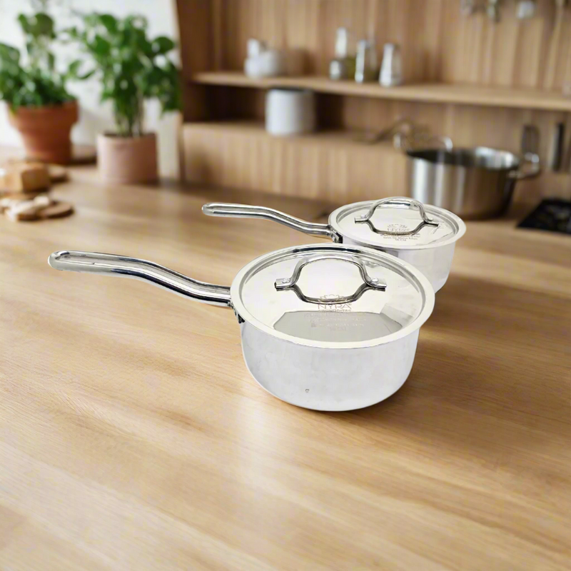 Triply Stainless Steel Sauce Pan Set with Lid – Lid