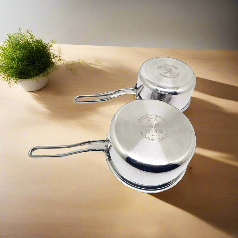 Triply Stainless Steel Sauce Pan Set with Lid – Lid