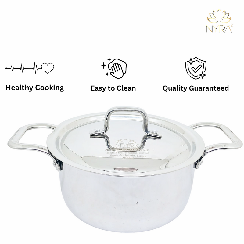 Triply Stainless Steel Saucepot Set with Lid – Lid