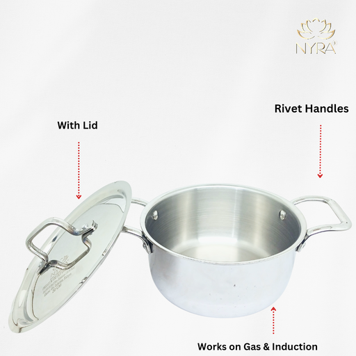 Triply Stainless Steel Saucepot Set with Lid – Lid