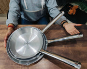 Aluminium Fry Pan with Stainless Steel Handle - for Cooking and Frying – Frying Pan