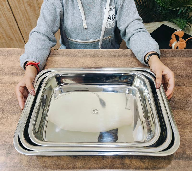 Stainless Steel Storing & Serving Tray – Serving Tray