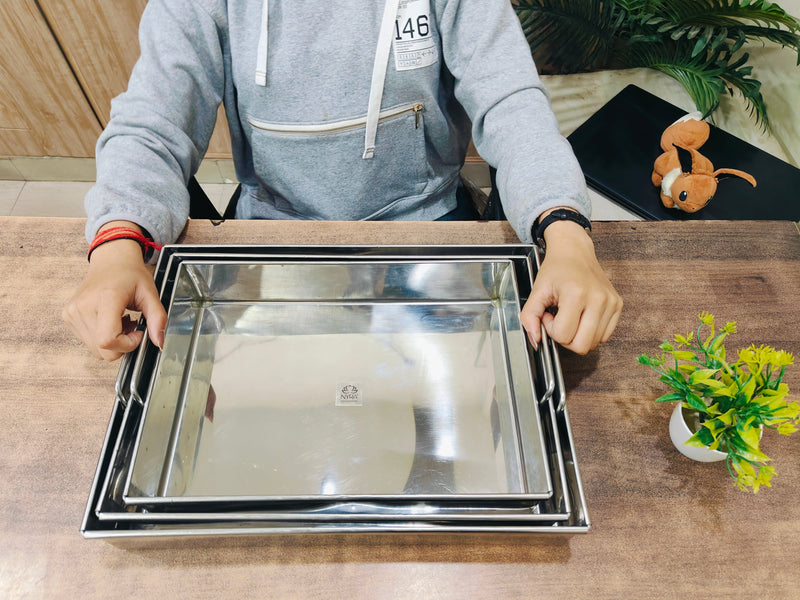 Stainless Steel Handle Serving Tray – Serving Tray