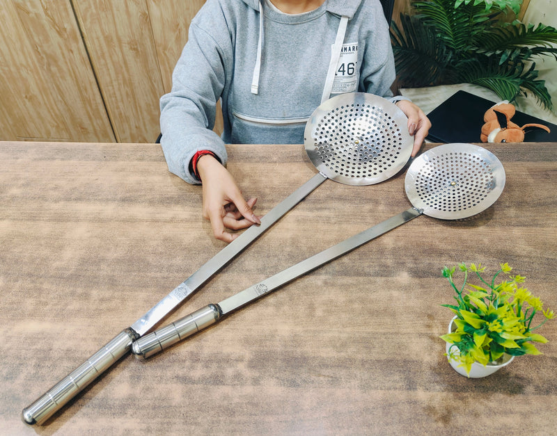 Stainless Steel Jhara/Deep-Frying Skimmer – Deep Fry Skimmer