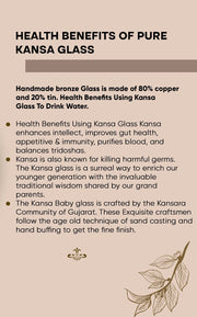 Pure Bronze Water Glass (Kansa / Phool) – Drinking Glass
