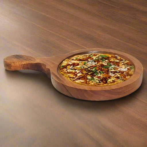 Wooden Pizza Serving Bat with Handle – Pizza Serving Board