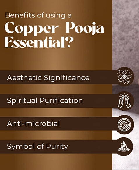 Pure Copper Gangajali with Lid – Pooja Kalash