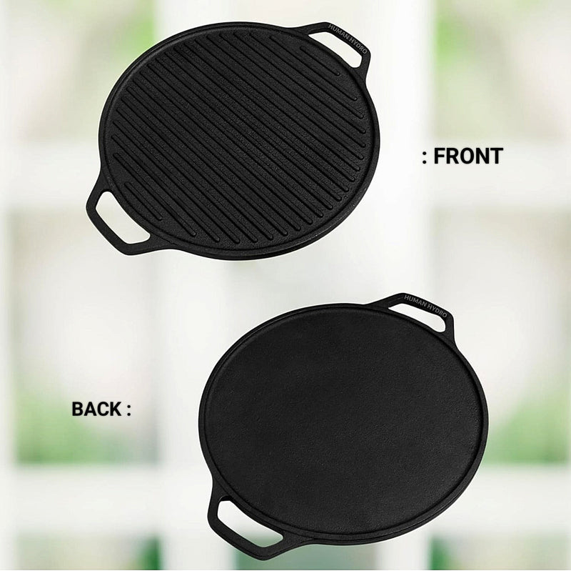 2-in-1 Cast Iron Dosa Tawa & Grill – Dosa Tawa