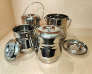 Stainless Steel Milk Pot/Container with lid – Storage Container