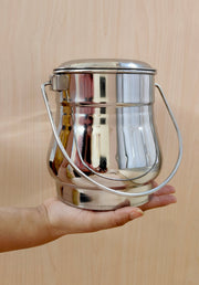 Stainless Steel Milk Pot/Container with lid – Storage Container