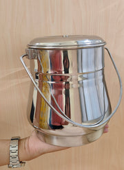 Stainless Steel Milk Pot/Container with lid – Storage Container