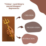 Pure Brass (Peetal) Trishul – Kitchen Utensil