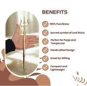 Pure Brass (Peetal) Trishul – Kitchen Utensil