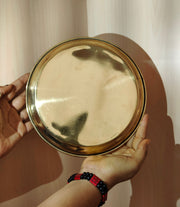Pure Brass Pooja Thali – Serving Plate