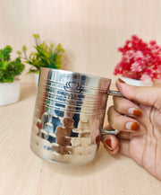 Stainless Steel Hammered Finish Double-Walled Insulated Cup – Kitchen Utensil