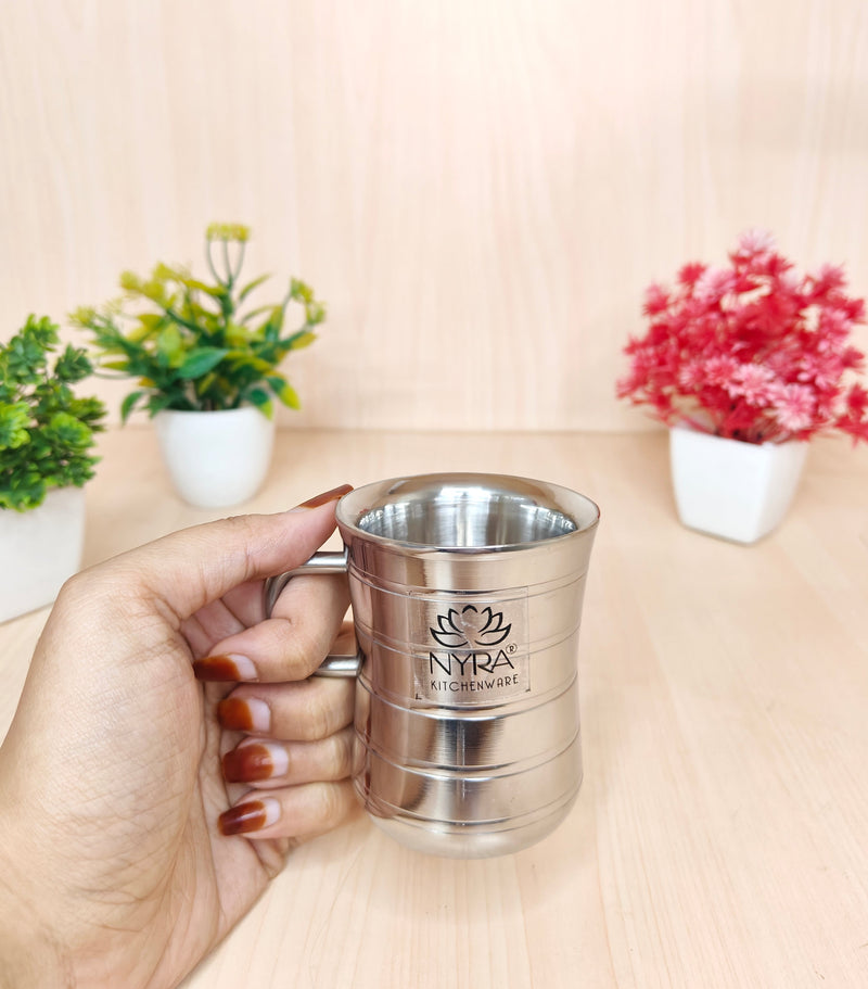 Stainless Steel Double-Walled Tea/Coffee Mug Set – Kitchen Utensil