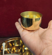 Brass Spice Box with see-through lid – Masala Spice Box