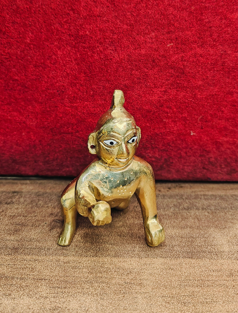 Brass Laddu Gopal Idol – Brass Hindu Idol