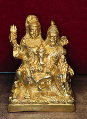 Brass Shiv Parivar Idol – Brass Hindu Idol